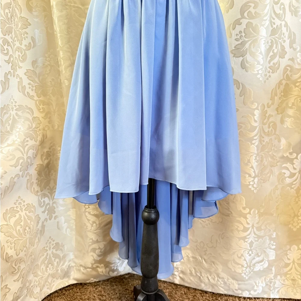 Chic High-Low Blue Dress for Women/C131 - Picture 3 of 7